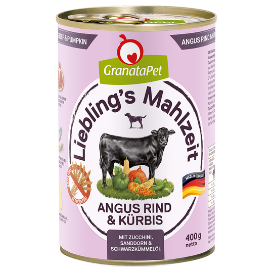 Granatapet suosikkiateria 6 x 400 g - angus-nauta & kurpitsa