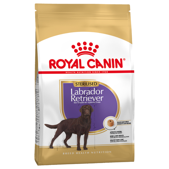 2 x zooPisteet: Royal Canin Breed 2 x jättipakkaus - 2 x 12 kg Sterilised Labrador Retriever Adult