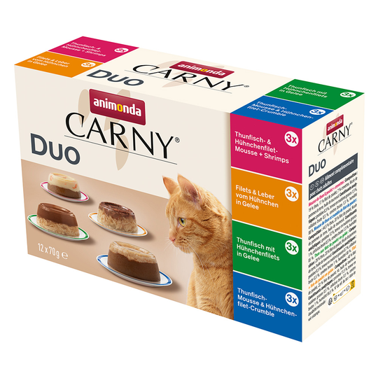 Animonda Carny Adult Duo 24 x 70 g - lajitelma (4 makua)
