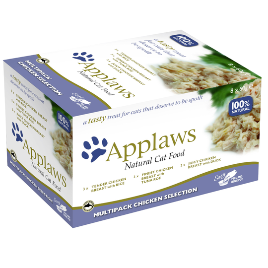 Applaws Cat Pot -lajitelma 8 x 60 g - kanalajitelma