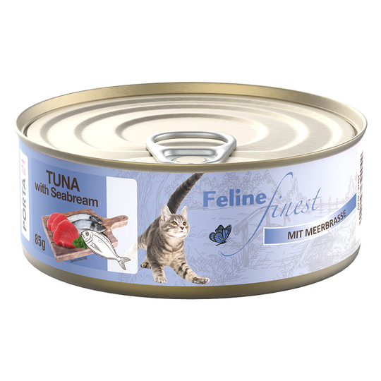 Feline Finest -kissanruoka 6 x 85 g - tonnikala ja meriahven