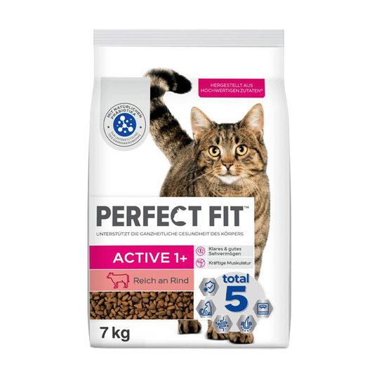 Perfect Fit Active 1+ Rich in Beef - säästöpakkaus 2 x 7 kg