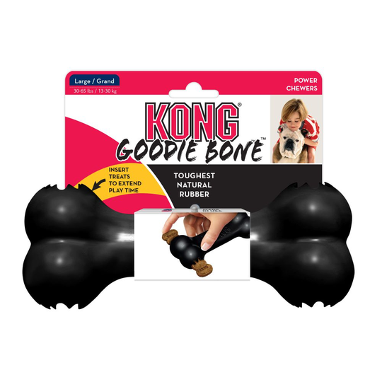 KONG Extreme Goodie Bone - Large, musta P 8.51 x L 21.59 x K 5.72 cm