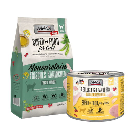 MAC's-paketti: kuiva- ja märkäruoka - Adult Monoprotein Rabbit