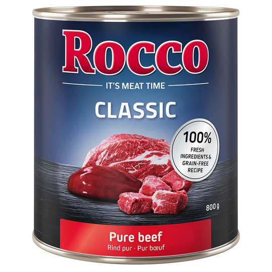 Rocco Classic -säästöpakkaus 12 x 800 g - nauta