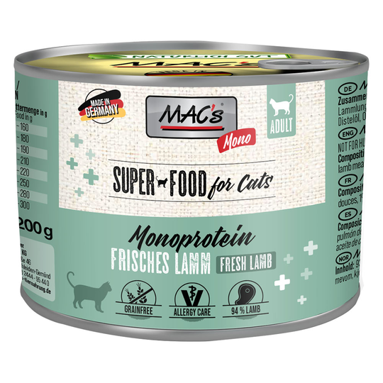 MAC´s Cat -säästöpakkaus 24 x 200 g - Mono Sensitive lammas