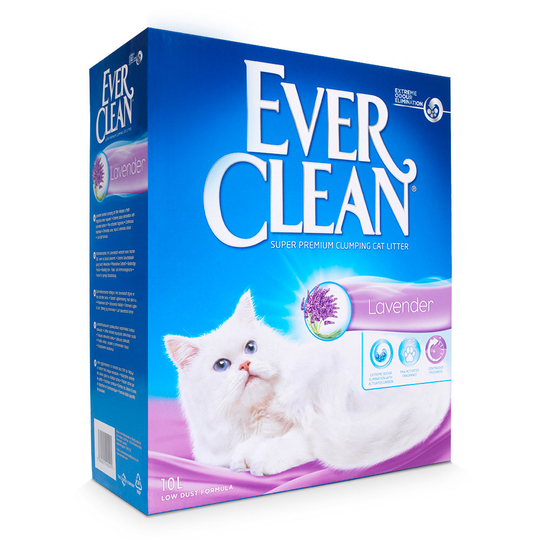 Ever Clean® laventeli paakkuuntuva hiekka - säästöpakkaus: 2 x 10 l