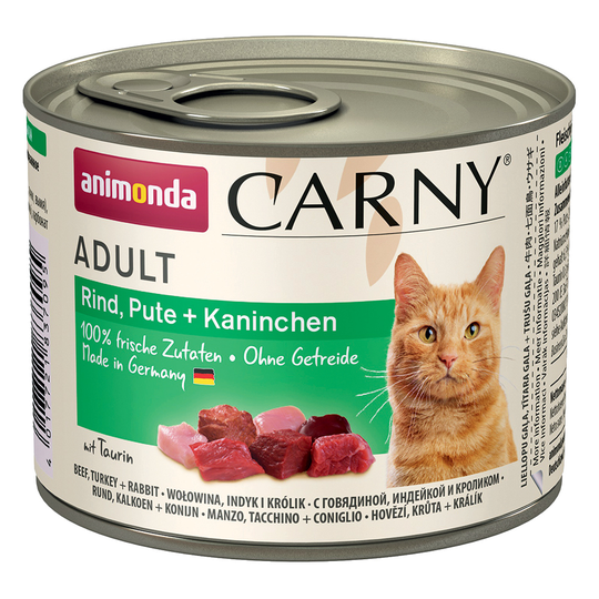 Animonda Carny Adult 6 x 200 g - nauta, kalkkuna & kani