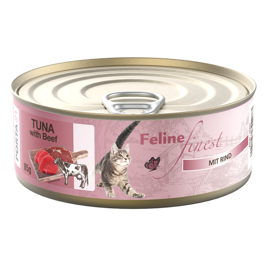 Feline Finest -kissanruoka 6 x 85 g - tonnikala ja nauta