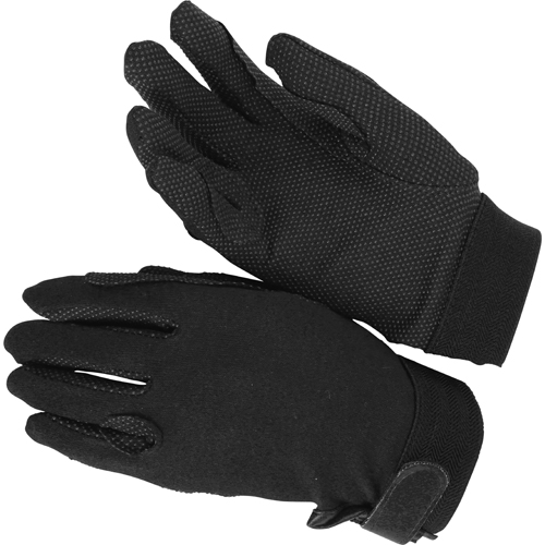 EQ Ratsastushanskat Non-Slip Musta (L)