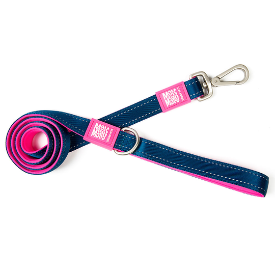 Max & Molly Matrix - lyhyt talutushihna pinkki - Koko XS: 120 cm pitkä, 10 mm leveä