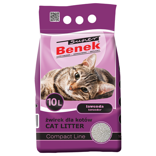 Super Benek Compact Lawenda - 10 l (noin 8 kg)