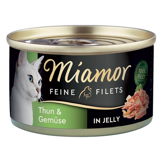 Miamor Fine Filets 1 x 100 g - vaalea tonnikala & kasvikset hyytelössä
