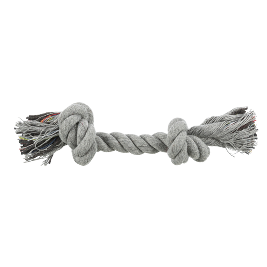 Trixie-koiranlelu värikäs leikkiköysi - 15 cm kahdella solmulla