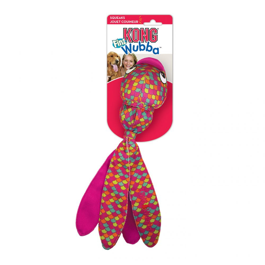 KONG Wubba Finz - S-koko: noin P 25 x L 5 x K 5 cm, vaaleanpunainen
