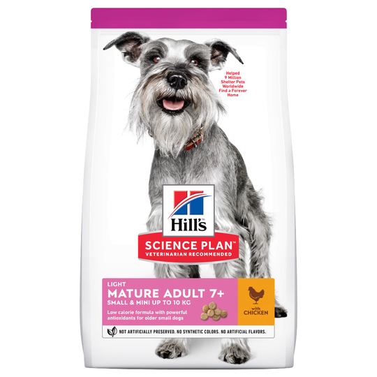 Hill's Science Plan Mature Adult 7+ Small & Mini Light Chicken - 2,5 kg