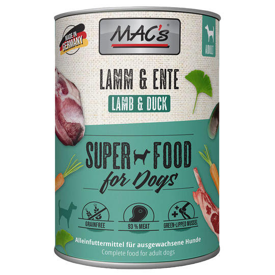 MAC's Adult 6 x 400 g - lammas & ankka
