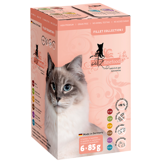 Catz Finefood Fillets -tutustumispakkaus 6 x 85 g - tutustumispakkaus