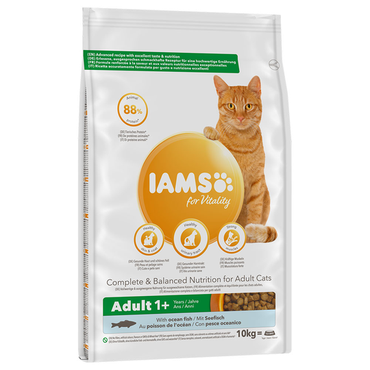 IAMS-säästöpakkaus 2 x 10 kg - Vitality Adult Ocean Fish