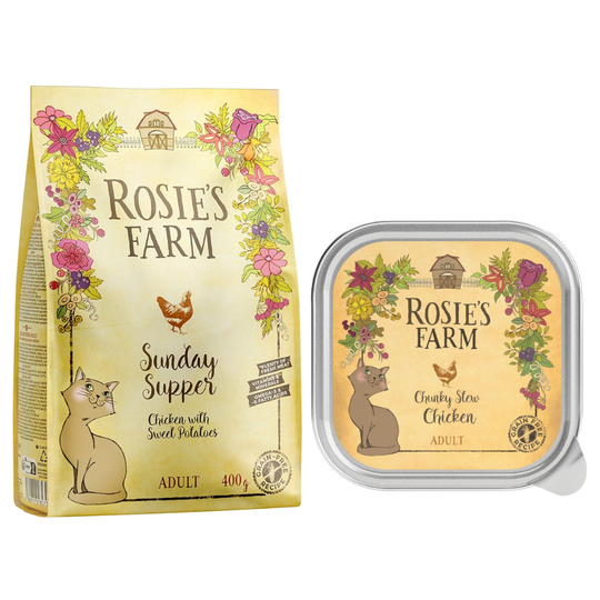 Rosie's Farm -kuiva- & märkäruoka erikoishintaan! - kana