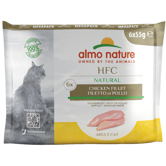 Almo Nature HFC Natural Pouch -säästöpakkaus: 24 x 55 g - kanafile