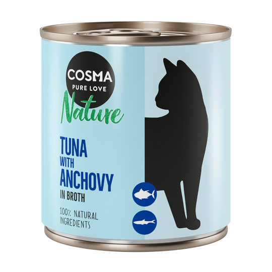 Cosma Nature 6 x 280 g - tonnikala & sardelli