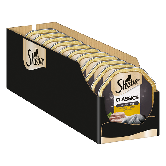 Sheba-rasiat 22 x 85 g - Classics in Pate, siipikarjasekoitus
