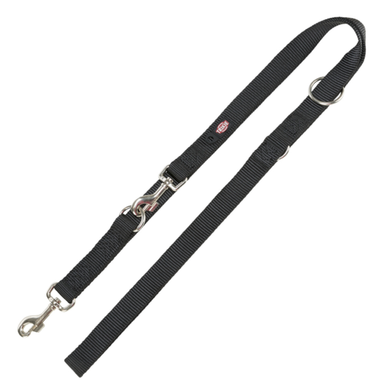 Trixie Premium säädettävä talutushihna, musta - koko L-XL: pituus 2 m / leveys 25 mm