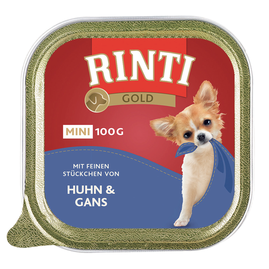 RINTI Gold Mini -säästöpakkaus 24 x 100 g - kana & hanhi