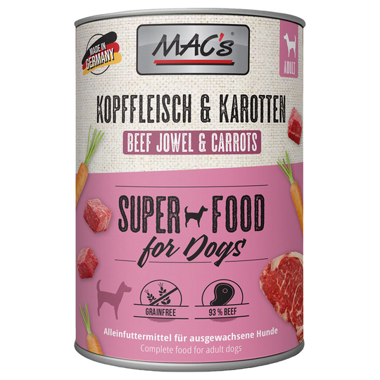 MAC's Adult 6 x 400 g - pään liha & porkkana