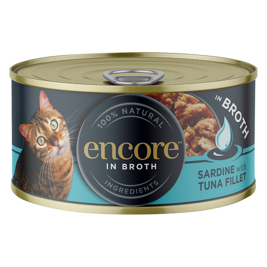 Encore-purkki 16 x 70 g - sardiinia ja tonnikalaa