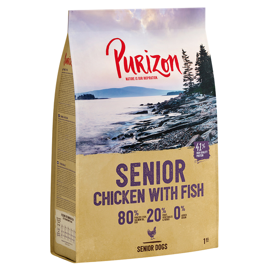 Purizon Senior kana & kala - viljaton - 4 x 1 kg