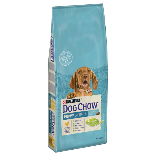 Purina Dog Chow bonuspakkaus 14 kg: 12 + 2 kg kaupan päälle! - Puppy Chicken