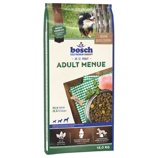 2 x zooPisteet: bosch 15 / 12,5 kg - 15 kg Adult Menue