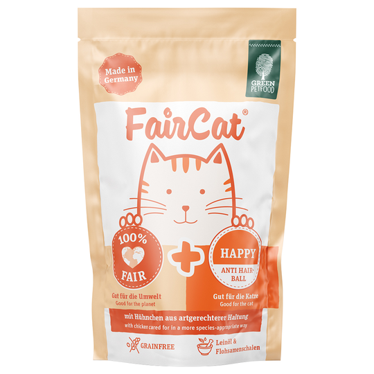 6 + 2 kaupan päälle! 8 x 85 g FairCat-kissanruokaa - Happy