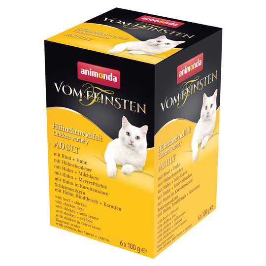Animonda vom Feinsten Adult -lajitelma 6 x 100 g - kanalajitelma (6 makua)