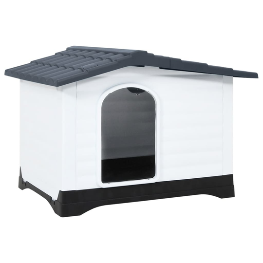 vidaXL Koirankoppi harmaa 90,5x68x66 cm polypropeeni