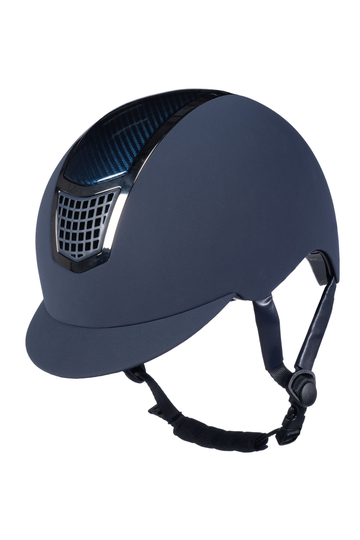 HKM Carbon Professional Ratsastuskypärä - Sininen (S 53-55 cm)