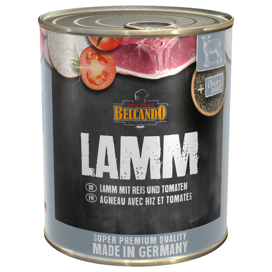 Belcando Super Premium 6 x 800 g - lammasta riisillä ja tomaatilla