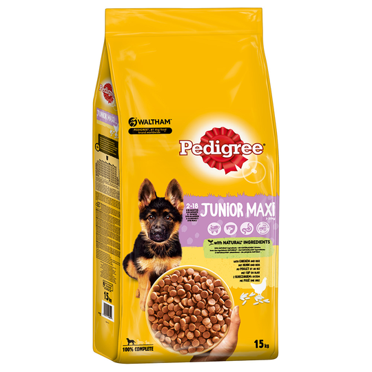 Pedigree Junior Maxi Chicken & Rice - 15 kg