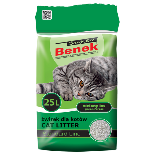 Super Benek Green Forest - 25 l (noin 20 kg)