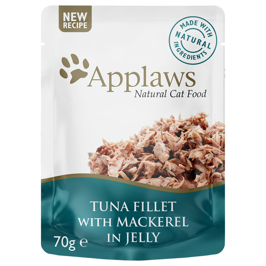 Applaws Pouch in Jelly 16 x 70 g - tonnikala & makrilli