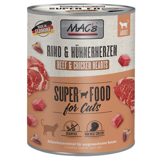 MAC´s Cat -kissanruoka 12 x 800 g - nauta & kanansydän