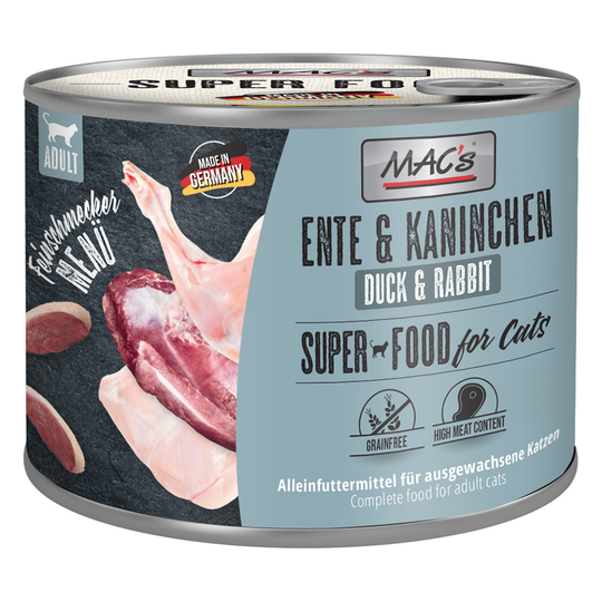 MAC´s Cat Gourmet 6 x 200 g - ankka & kani