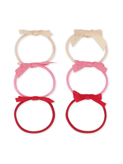 Rusetilliset hiuslenkit 6-pack