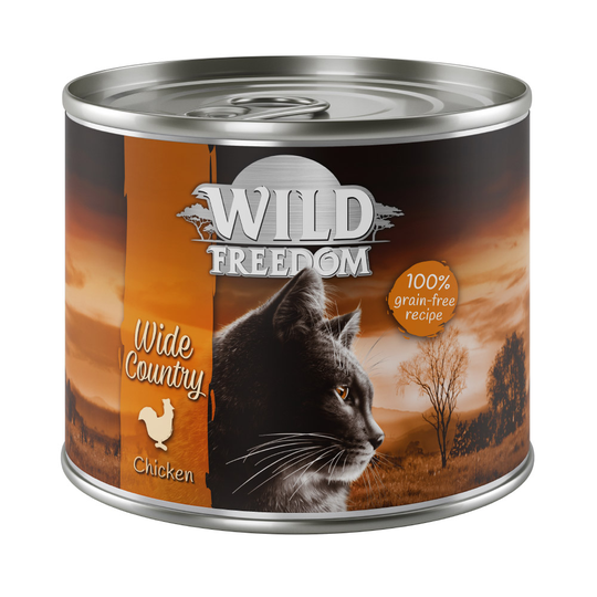 Wild Freedom Adult 6 x 200 g - monta makua I (2 x kana, seiti, lammas, kani, riista)