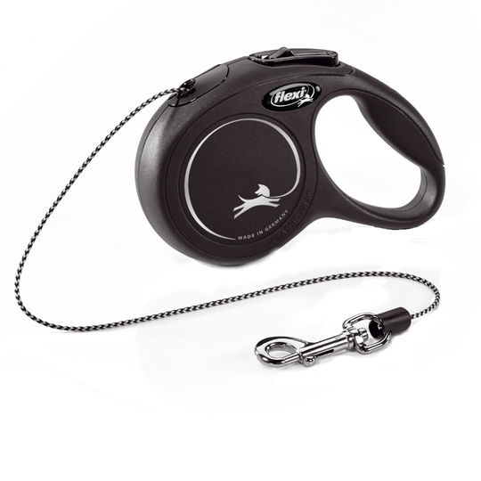 flexi Cat New Classic -kissan talutushihna - musta