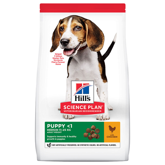 Hill's Science Plan -säästöpakkaus: 2 x suuri pakkaus - 2 x 14 kg Puppy Medium Chicken