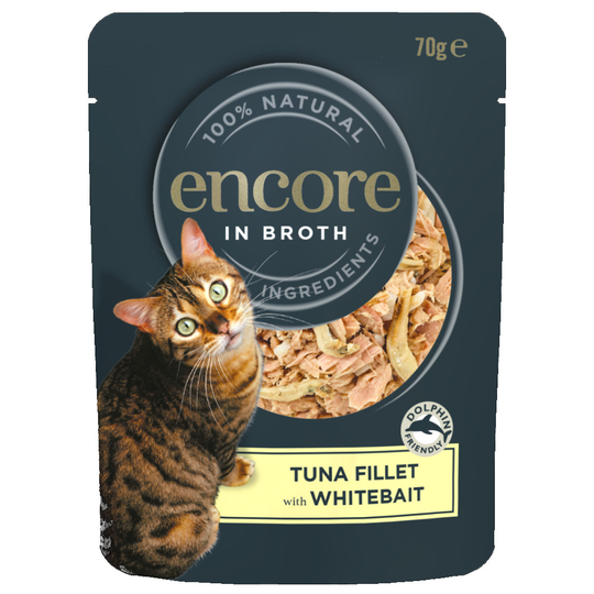 Encore Cat Pouch 16 x 70 g - tonnikalaa ja pikkukaloja