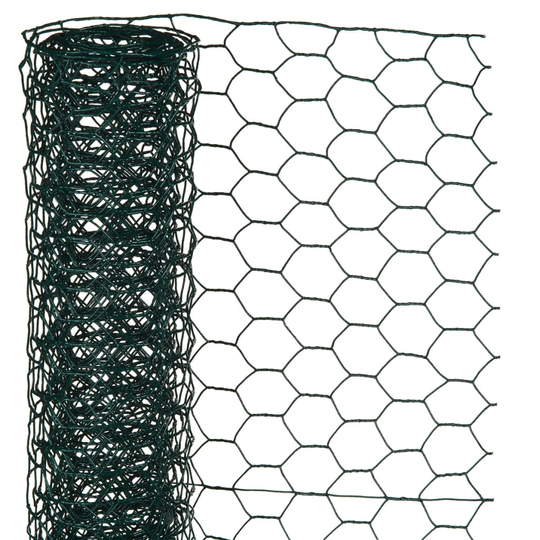Nature Metalliverkko kuusikulmainen 1x5 m 13 mm muovipinnoitettu teräs